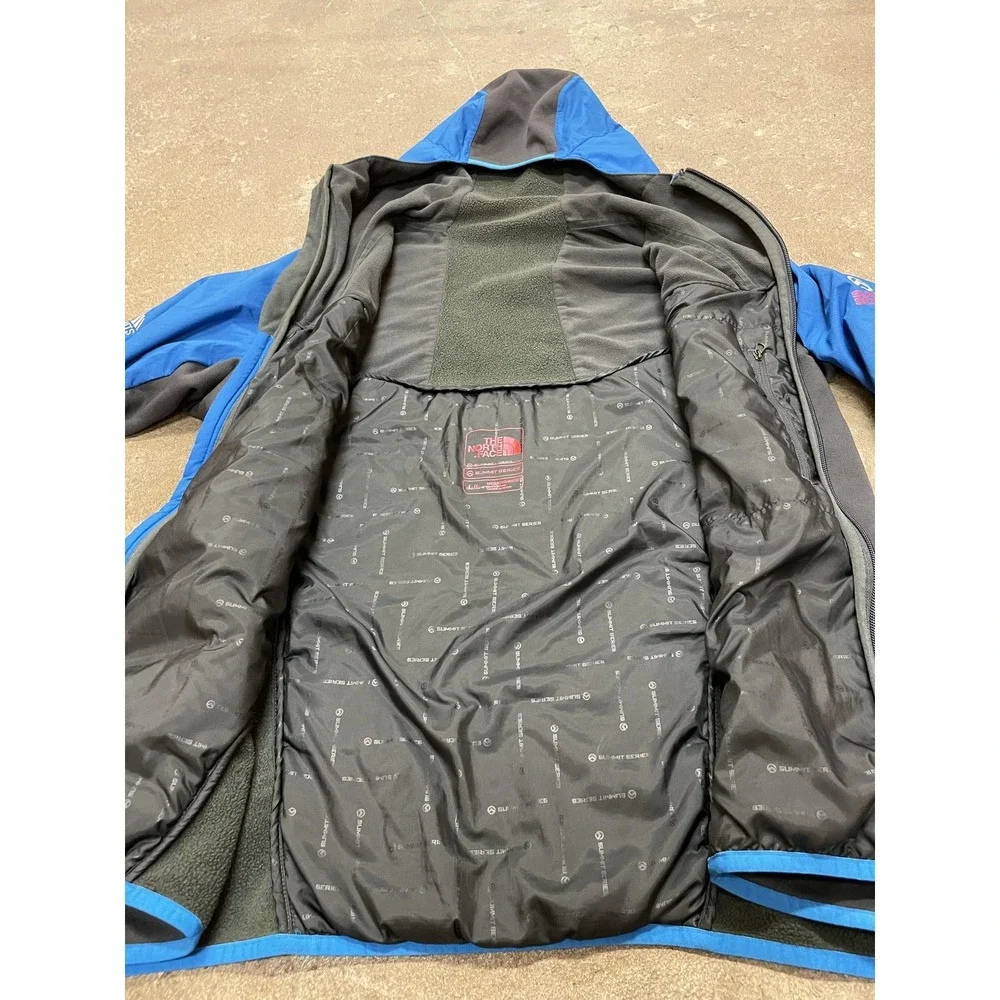The North Face Jacket Mens Large Blue Black Summit Series‎ Seven Summits Hooded